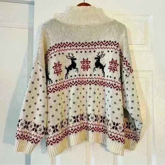 Torrid Knit Mock Neck Christmas Sweater - Picture 3 of 6